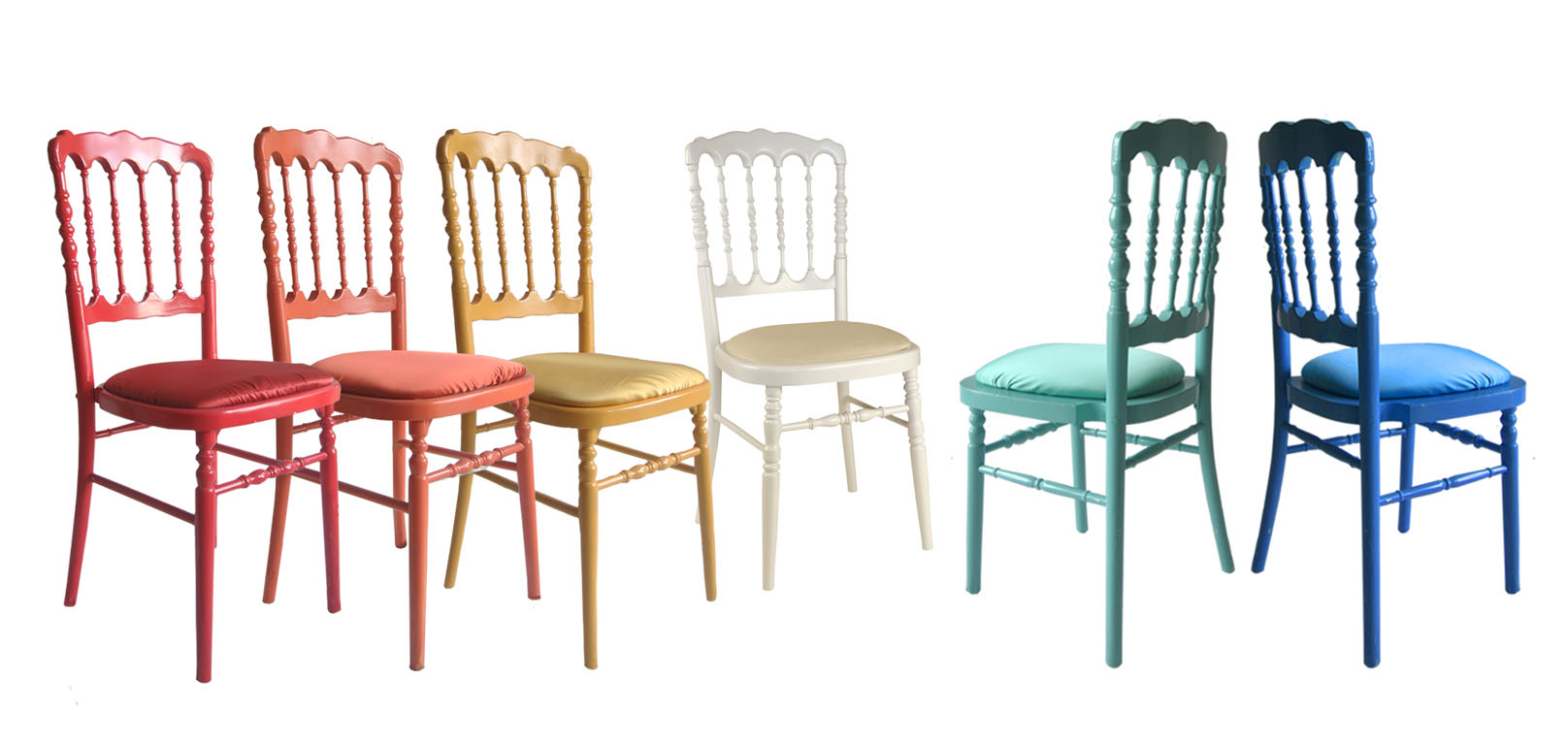 Noleggio sedia parigina colorata - oltreilgiardino